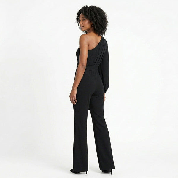 Elena | Women's One Shoulder Evening Wedding Guest Jumpsuit