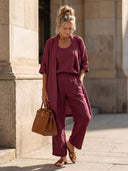 Théa Three-Piece Relaxed Co-Ord Set