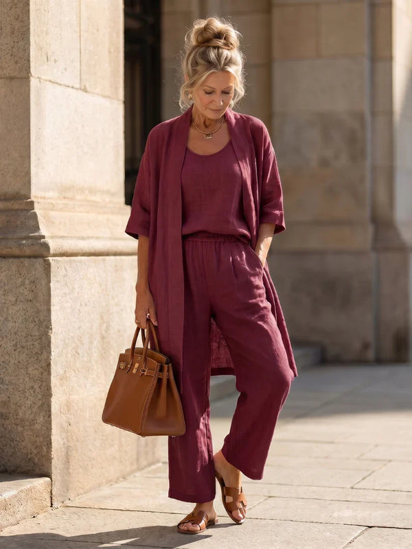 Théa Three-Piece Relaxed Co-Ord Set