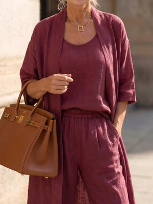 Théa Three-Piece Relaxed Co-Ord Set