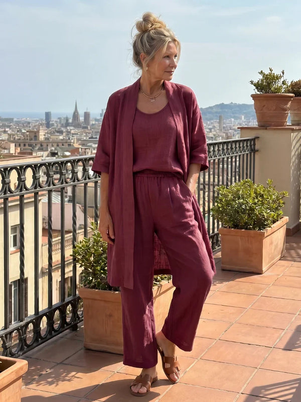 Théa Three-Piece Relaxed Co-Ord Set