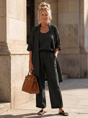 Théa Three-Piece Relaxed Co-Ord Set