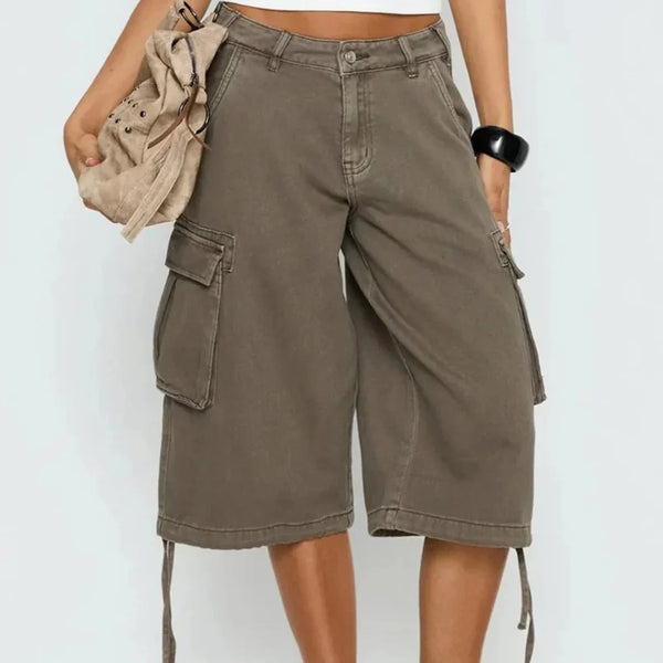 Jade Camo Longline Cargo Short