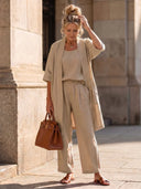 Théa Three-Piece Relaxed Co-Ord Set