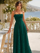 Béatrice Full Lace Spaghetti Strap Maxi Dress