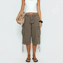 Jade Camo Longline Cargo Short