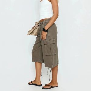Jade Camo Longline Cargo Short