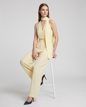 Violet | Women's Halter Neck Wide Leg Wedding Guest Jumpsuit