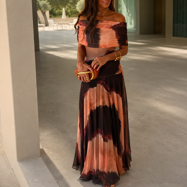 Estelle One-Shoulder Sheath Maxi Dress