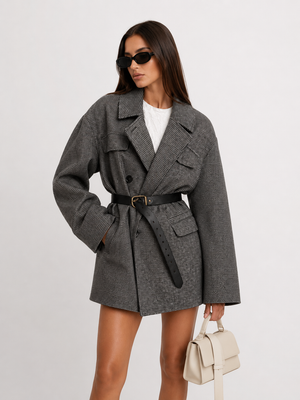 Anna | Women's Structured Tweed Coat
