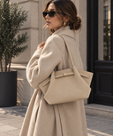 Hana | Women's Fold-Over Faux Suede Top-Handle Tote Bag