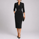 Juliette Belted Bodycon Midi Dress