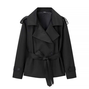 Ainsley | Women's Belted Double Breasted Trench Coat Jacket