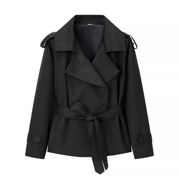 Ainsley | Women's Belted Double Breasted Trench Coat Jacket