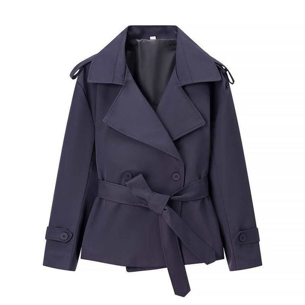 Ainsley | Women's Belted Double Breasted Trench Coat Jacket