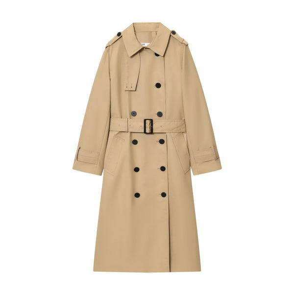 Alexandra | Women's Belted Double Breasted Long Trench Coat