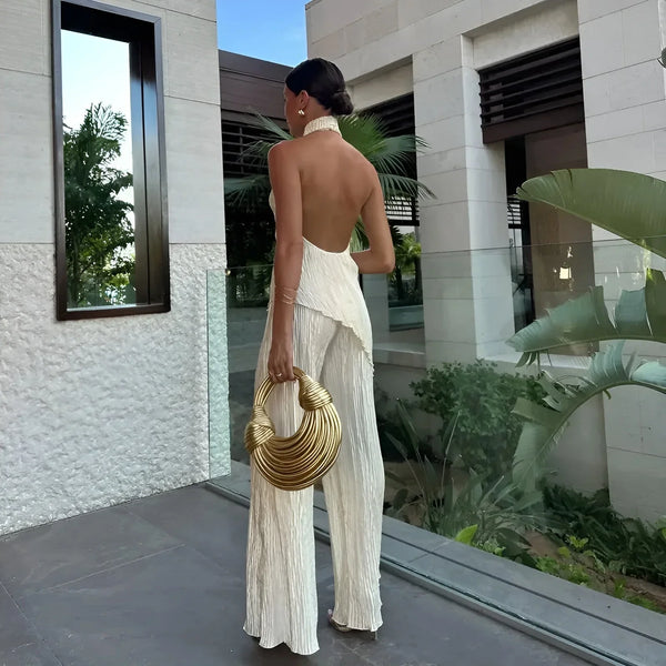 Sylvie Asymmetric Pleated Co-Ord Set
