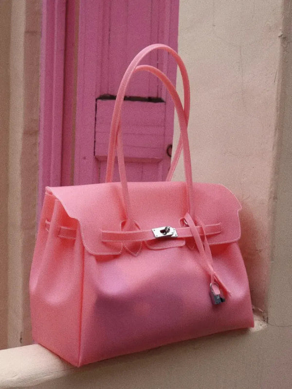 Eileen | Women's Structured Faux Leather Top Handle Satchel Bag