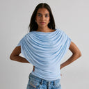Livia Draped Cowl Neck Top