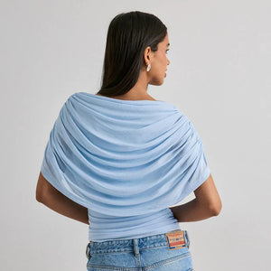 Livia Draped Cowl Neck Top