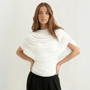 Livia Draped Cowl Neck Top