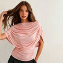 Livia Draped Cowl Neck Top