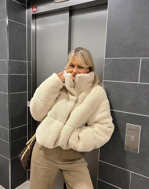 Hope | Women’s Oversized Teddy Puffer Jacket