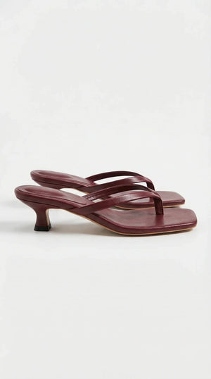 Amélie Strappy Kitten Heel Mule