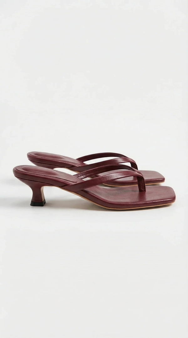 Amélie Strappy Kitten Heel Mule