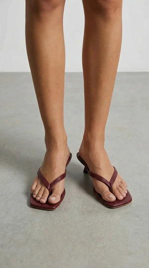 Amélie Strappy Kitten Heel Mule