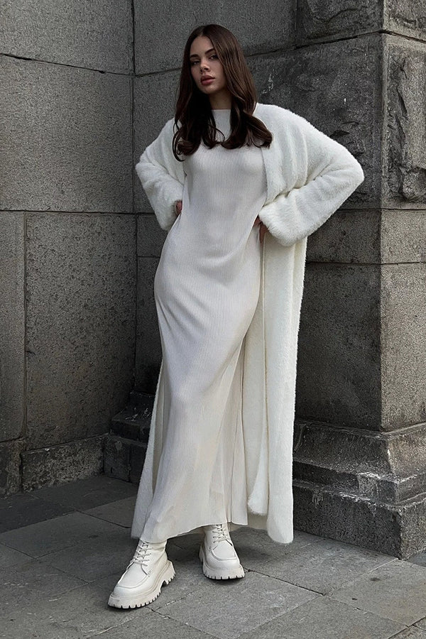 Kendra | Women's Open Front Longline Knit Cardigan