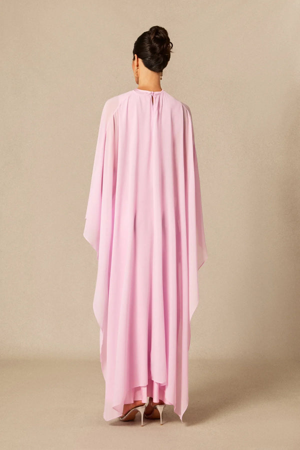 Lainey | Women's Batwing Cape Sleeve Formal Maxi Dress