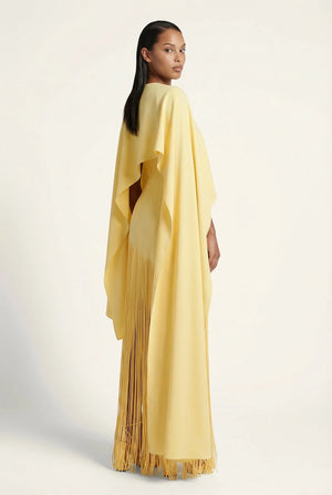 Vivienne Cape Fringe Maxi Gown
