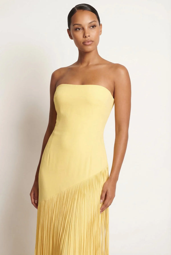 Vivienne Cape Fringe Maxi Gown