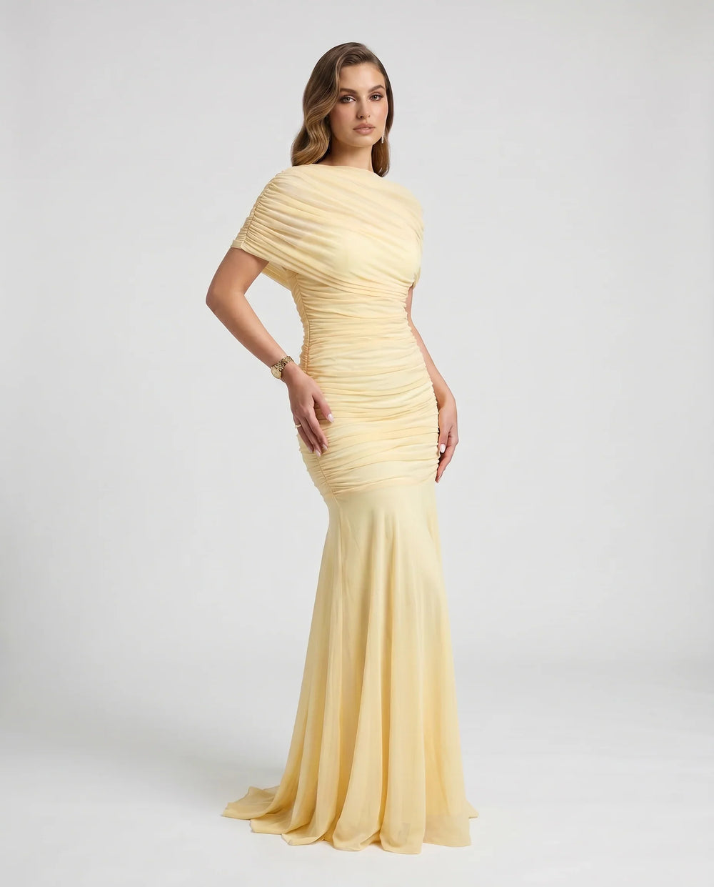 Rosalie Ruched Mermaid Maxi Dress