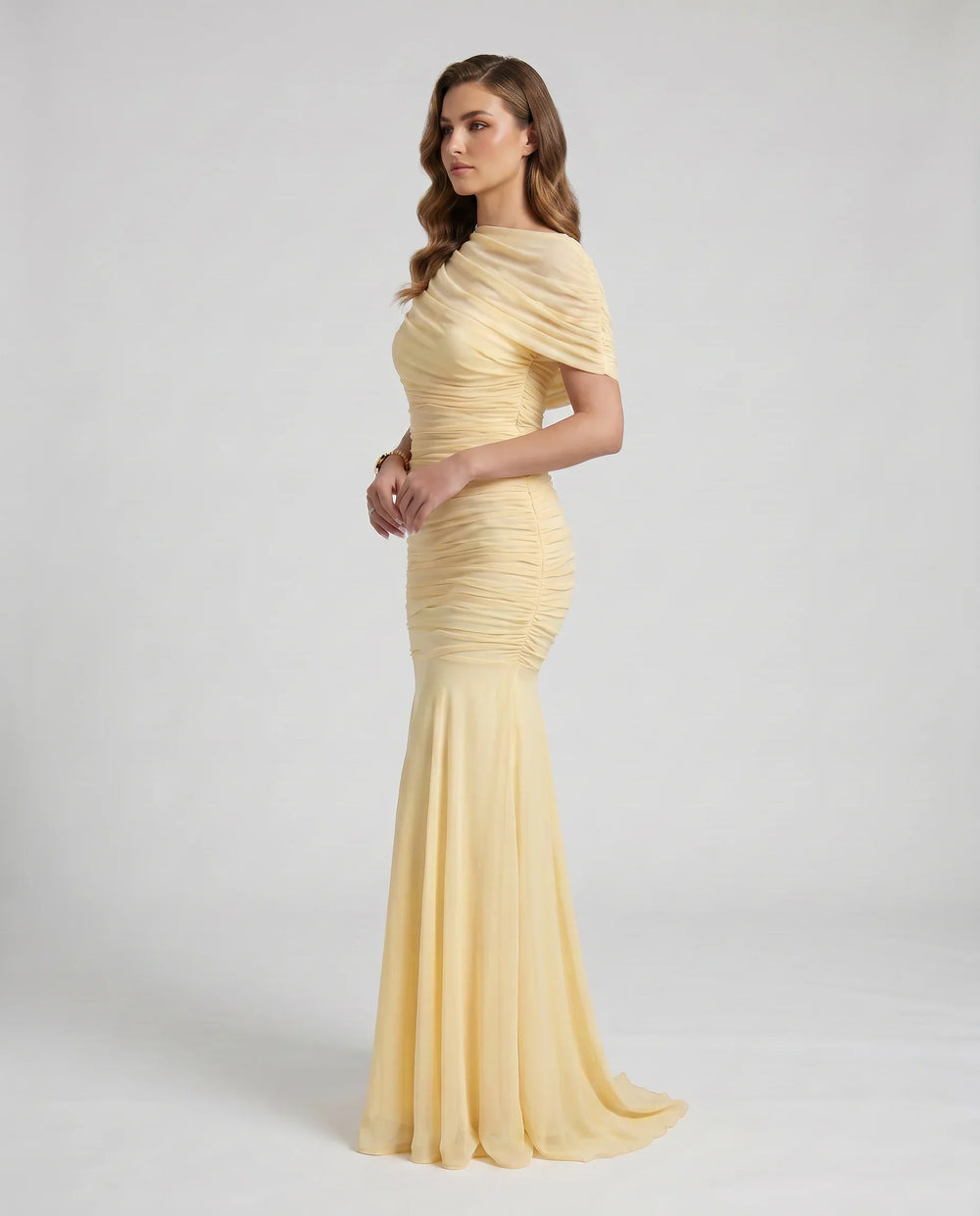 Rosalie Ruched Mermaid Maxi Dress