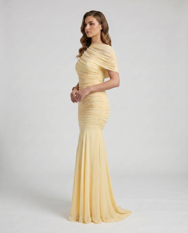 Rosalie Ruched Mermaid Maxi Dress