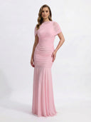 Rosalie Ruched Mermaid Maxi Dress