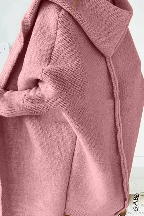 Yasmin | Women's Hooded Open Front Long Knit Cardigan