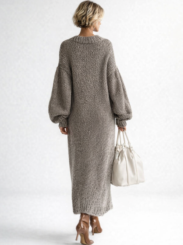 Valeria | Oversized Knit Maxi Sweater Dress