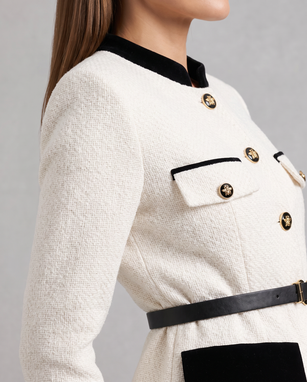 Isabelle Tailored Military Gold-Button Jacket