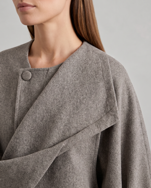 Odette Cape Coat with Built-In Scarf