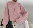 Pauline Oversized Zip Knit Sweater