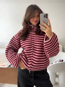 Pauline Oversized Zip Knit Sweater