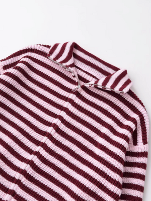 Pauline Oversized Zip Knit Sweater
