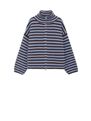 Pauline Oversized Zip Knit Sweater