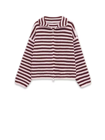 Pauline Oversized Zip Knit Sweater