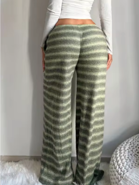 Lorraine Colour-Block Stripe Lounge Trousers