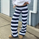 Geneviève Y2K Striped Wide-Leg Lounge Trousers