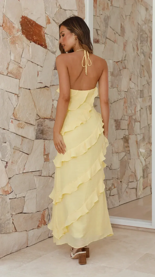 Céleste Ruffle Maxi Dress
